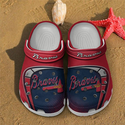 LIMITED EDITION - NEW CUSTOMIZED MLB09 ABS ATLANTA BRAVES CROCS