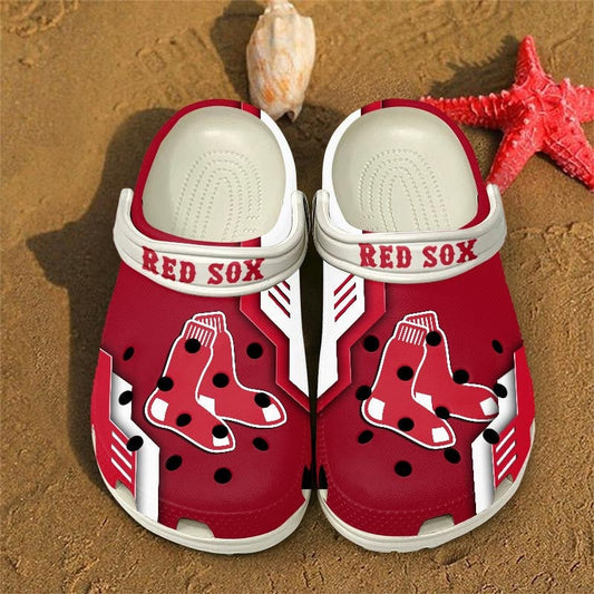 LIMITED EDITION - NEW CUSTOMIZED MLB03 BRS BOSTON RED SOX CLOGS