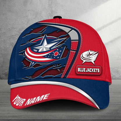 [SUPER SALE] NEW CUSTOMIZED NHL18 CBJ COLUMBUS BLUE JACKETS CLASSIC CAP