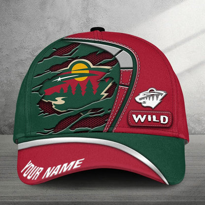 [SUPER SALE] NEW CUSTOMIZED NHL13 MNW MINNESOTA WILD CLASSIC CAP