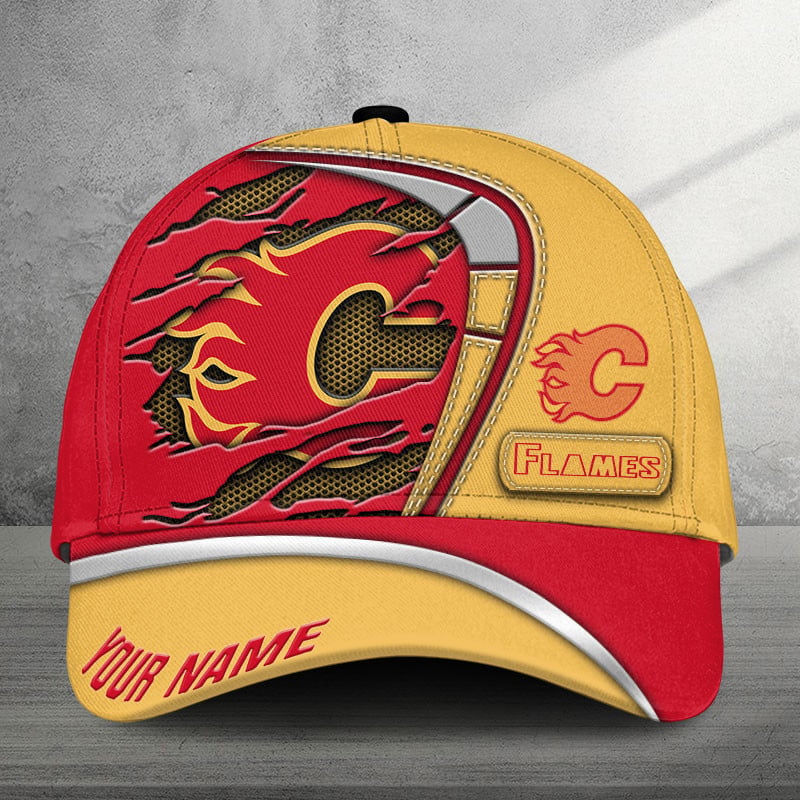 [SUPER SALE] NEW CUSTOMIZED NHL17 CGF CALGARY FLAMES CLASSIC CAP