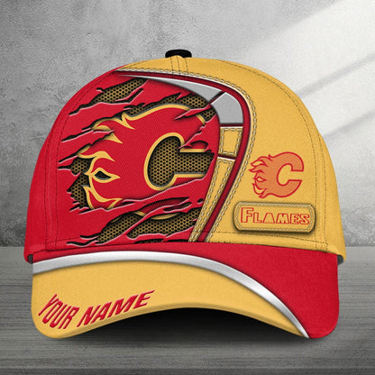 [SUPER SALE] NEW CUSTOMIZED NHL17 CGF CALGARY FLAMES CLASSIC CAP