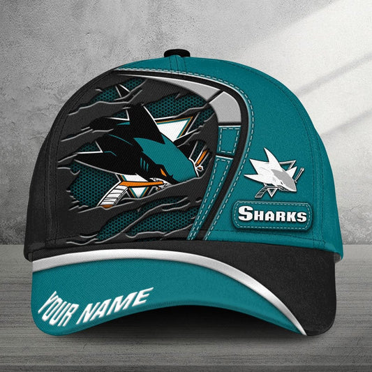 [SUPER SALE] NEW CUSTOMIZED NHL32 SJS SAN JOSE SHARKS CLASSIC CAP