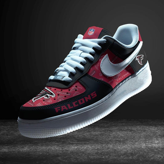 LIMITED EDITION - NEW CUSTOMIZED NFL18 ATF ATLANTA FALCONS AF1 SNEAKERS