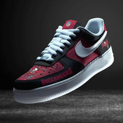 LIMITED EDITION - NEW CUSTOMIZED NFL10 TBB TAMPA BAY BUCCANEERS AF1 SNEAKERS