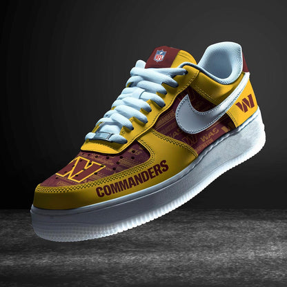 LIMITED EDITION - NEW CUSTOMIZED NFL12 WTC WASHINGTON COMMANDERS AF1 SNEAKERS