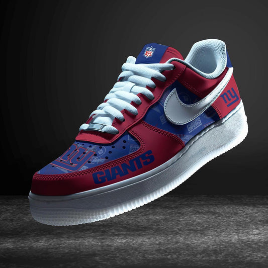 LIMITED EDITION - NEW CUSTOMIZED NFL32 NYG NEW YORK GIANTS AF1 SNEAKERS