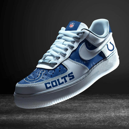 LIMITED EDITION - NEW CUSTOMIZED NFL17 IDC INDIANAPOLIS COLTS AF1 SNEAKERS
