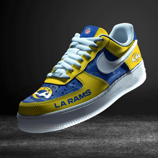 LIMITED EDITION - NEW CUSTOMIZED NFL22 LAR LOS ANGELES RAMS AF1 SNEAKERS