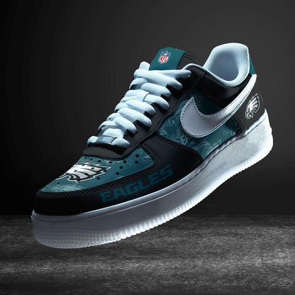 LIMITED EDITION - NEW CUSTOMIZED NFL02 PPE PHILADELPHIA EAGLES AF1 SNEAKERS