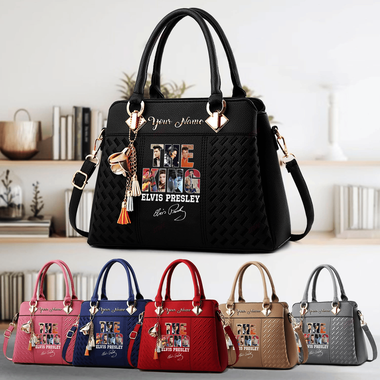 New Premium Elvis Presley Luxury Handbag in Multiple Colors - EVPLCAO31