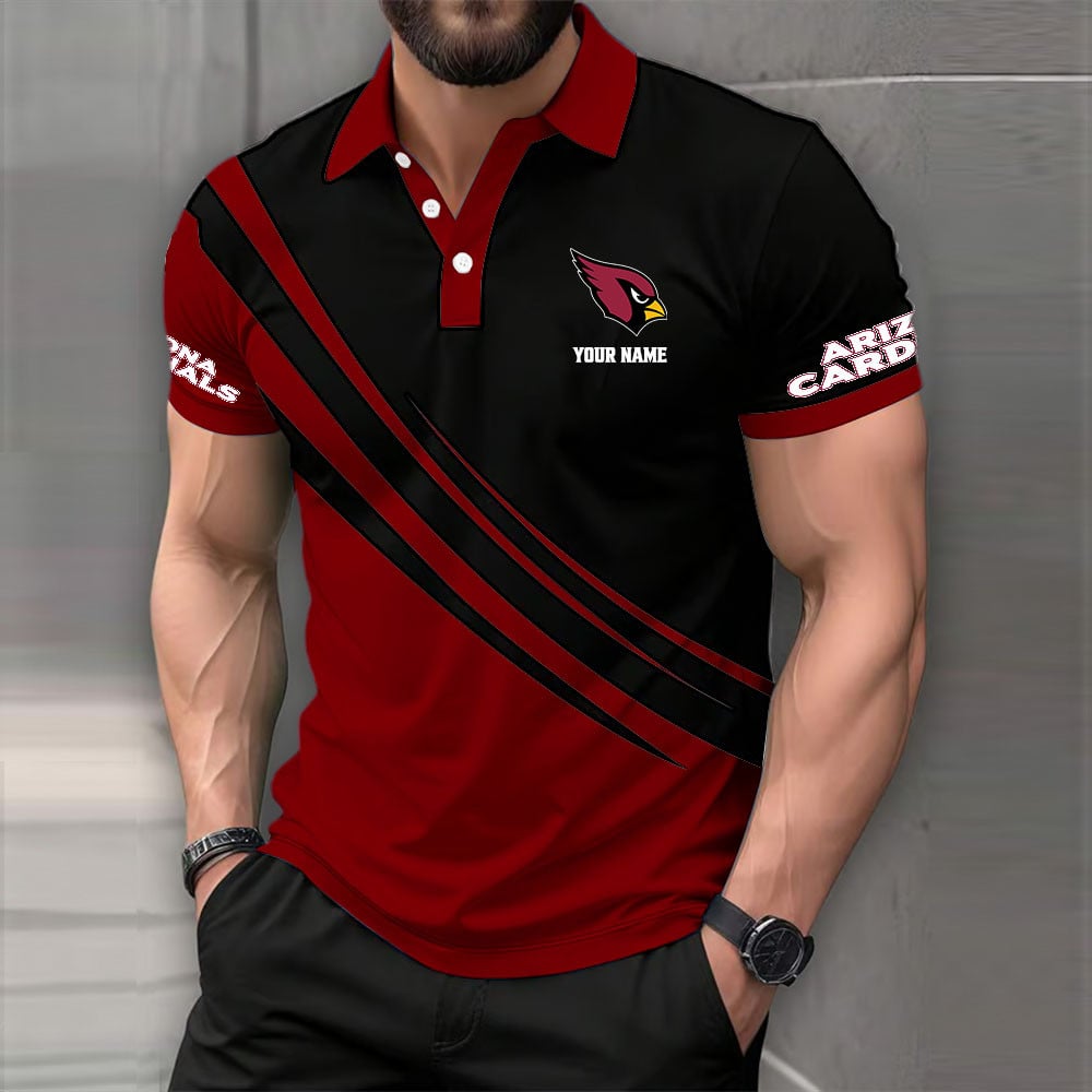 LIMITED EDITION - NEW CUSTOMIZED NFL20 ARC ARIZONA CARDINALS POLO SHIRT