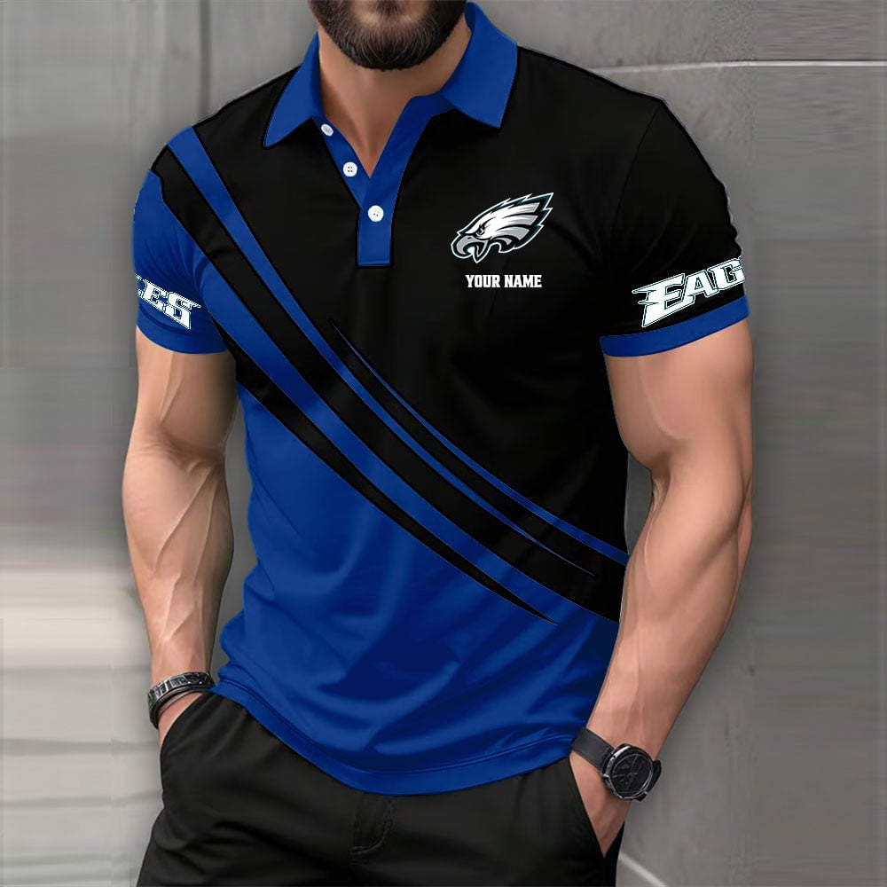 LIMITED EDITION - NEW CUSTOMIZED NFL02 PPE PHILADELPHIA EAGLES POLO SHIRT