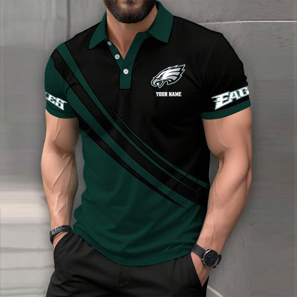 LIMITED EDITION - NEW CUSTOMIZED NFL02 PPE PHILADELPHIA EAGLES POLO SHIRT