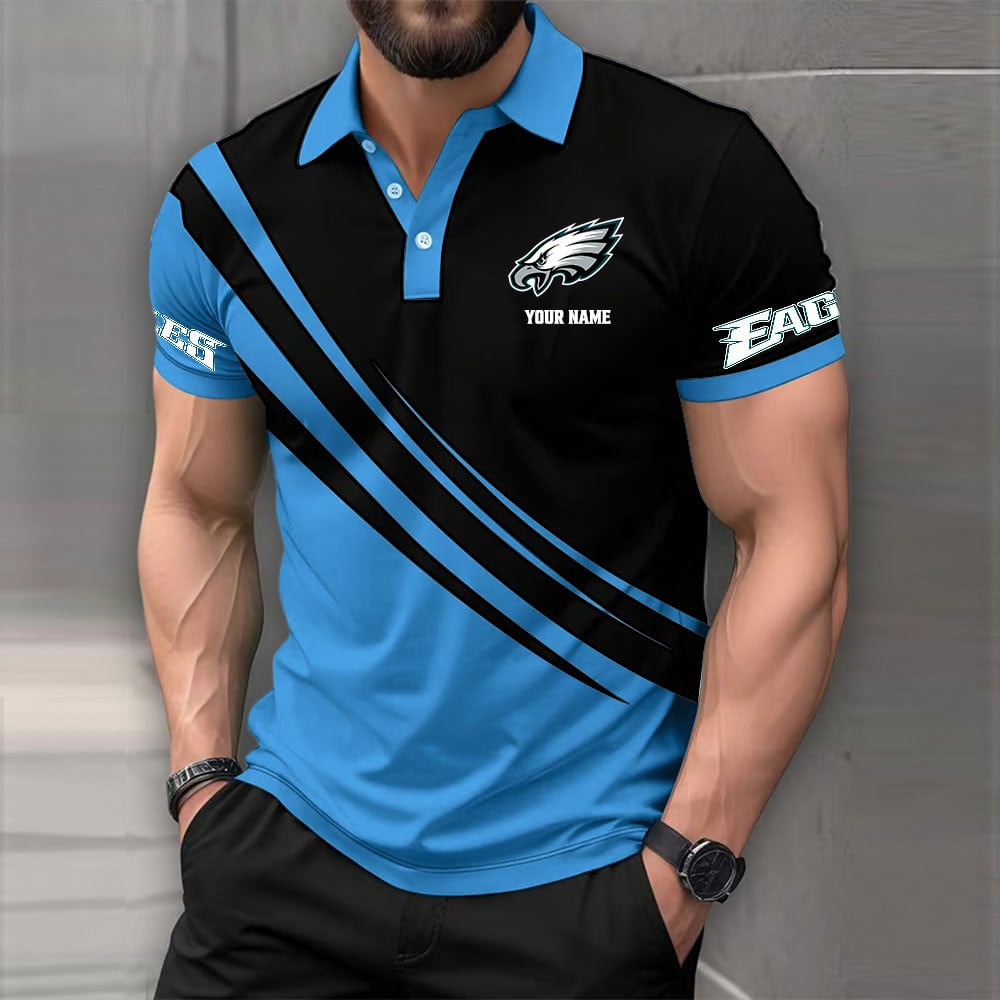 LIMITED EDITION - NEW CUSTOMIZED NFL02 PPE PHILADELPHIA EAGLES POLO SHIRT