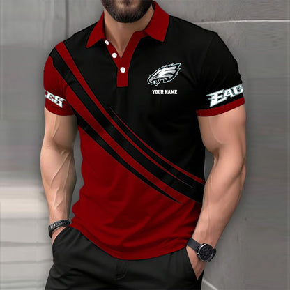 LIMITED EDITION - NEW CUSTOMIZED NFL02 PPE PHILADELPHIA EAGLES POLO SHIRT