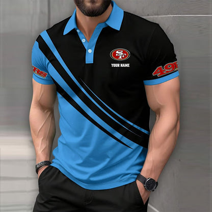 LIMITED EDITION - NEW CUSTOMIZED NFL11 SF49 SAN FRANCISCO 49ERS POLO SHIRT
