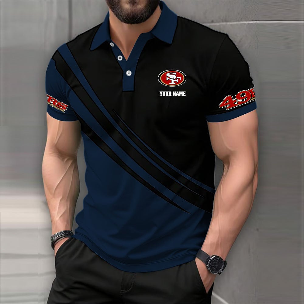 LIMITED EDITION - NEW CUSTOMIZED NFL11 SF49 SAN FRANCISCO 49ERS POLO SHIRT