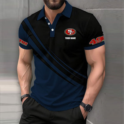 LIMITED EDITION - NEW CUSTOMIZED NFL11 SF49 SAN FRANCISCO 49ERS POLO SHIRT