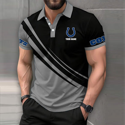 LIMITED EDITION - NEW CUSTOMIZED NFL17 IDC INDIANAPOLIS COLTS POLO SHIRT