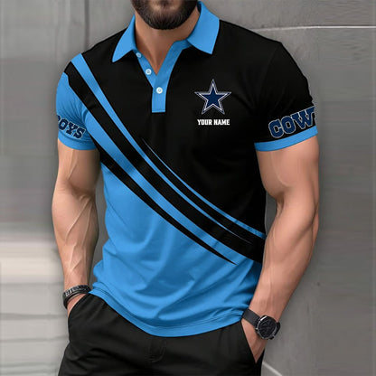LIMITED EDITION - NEW CUSTOMIZED NFL21 DCB DALLAS COWBOYS POLO SHIRT