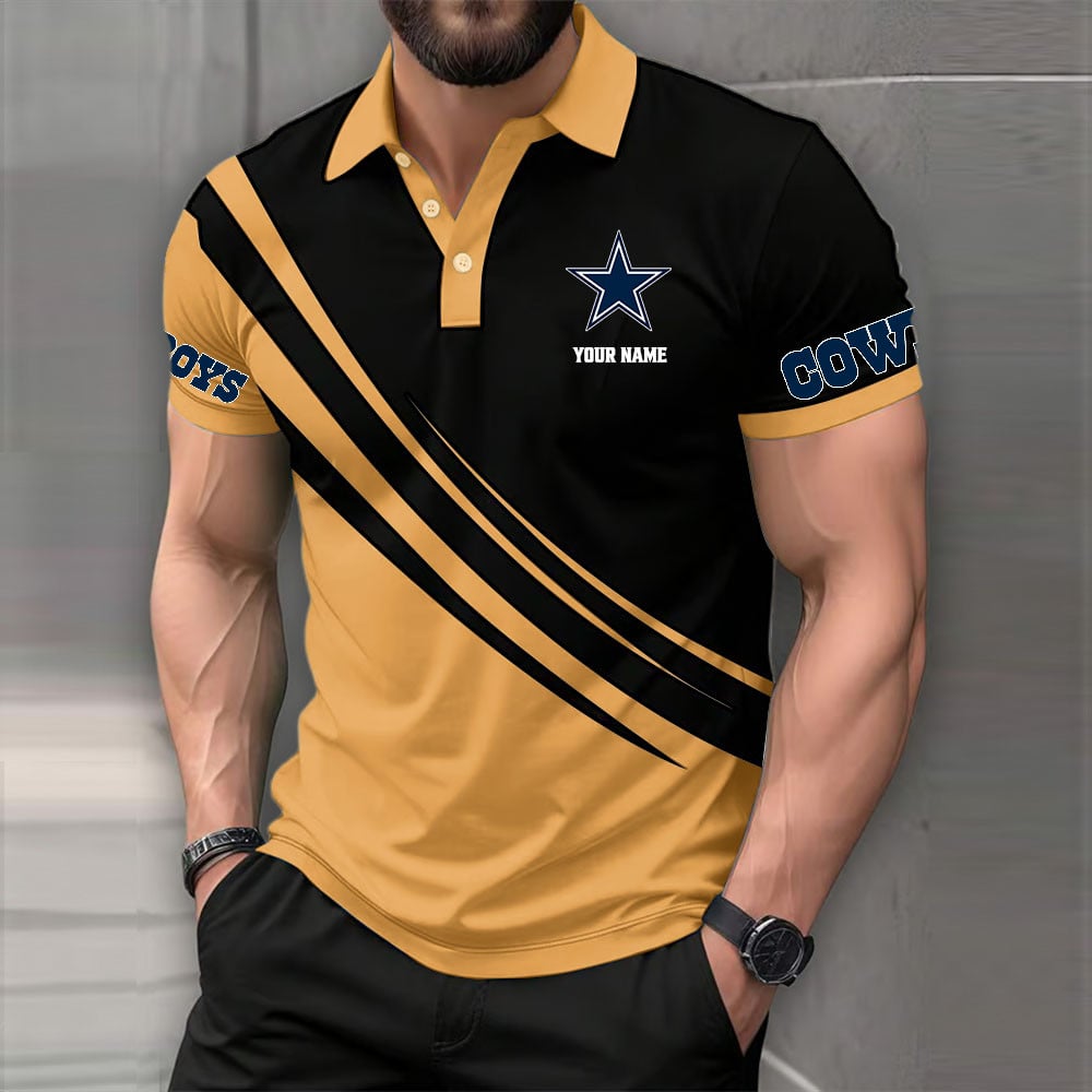 LIMITED EDITION - NEW CUSTOMIZED NFL21 DCB DALLAS COWBOYS POLO SHIRT