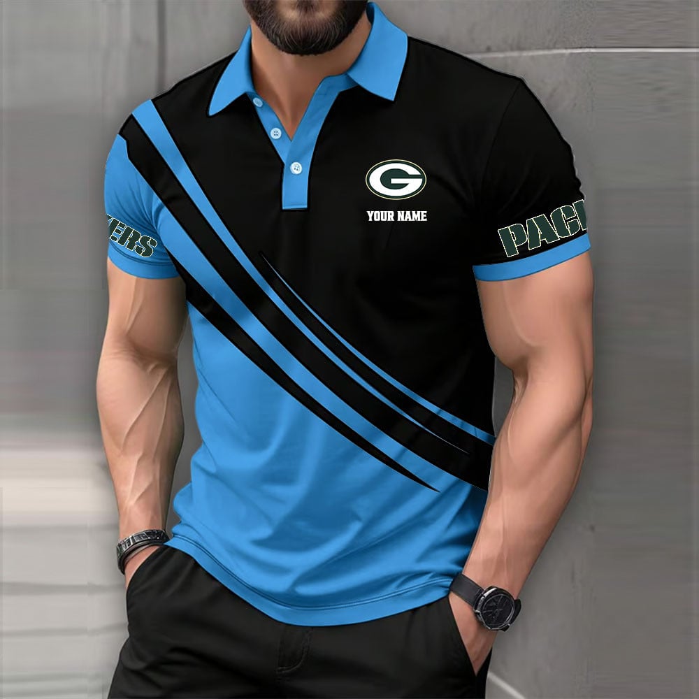 LIMITED EDITION - NEW CUSTOMIZED NFL08 GBP GREEN BAY PACKERS POLO SHIRT