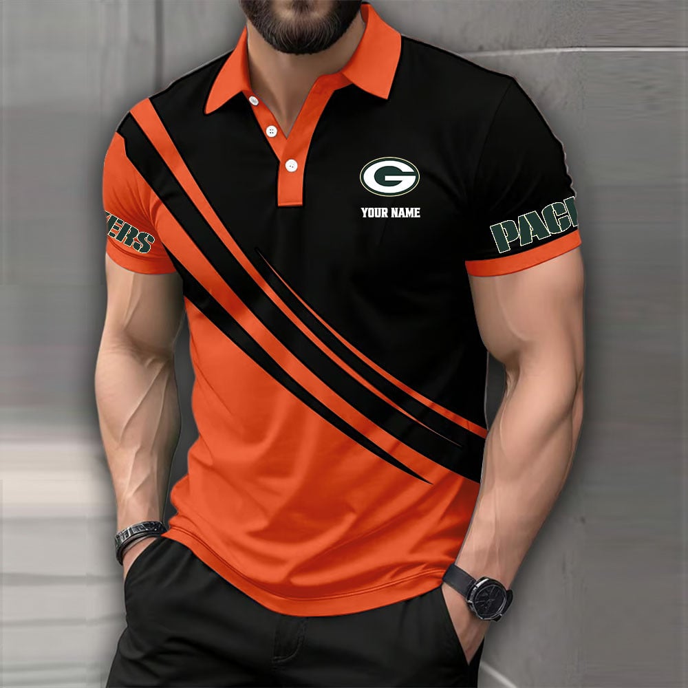 LIMITED EDITION - NEW CUSTOMIZED NFL08 GBP GREEN BAY PACKERS POLO SHIRT