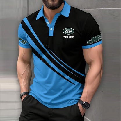 LIMITED EDITION - NEW CUSTOMIZED NFL25 NYJ NEW YORK JETS POLO SHIRT