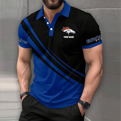 LIMITED EDITION - NEW CUSTOMIZED NFL13 DVB DENVER BRONCOS POLO SHIRT