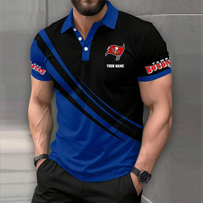 LIMITED EDITION - NEW CUSTOMIZED NFL10 TBB TAMPA BAY BUCCANEERS POLO SHIRT