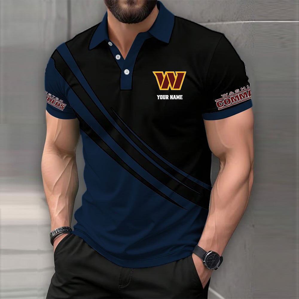 LIMITED EDITION - NEW CUSTOMIZED NFL12 WTC WASHINGTON COMMANDERS POLO SHIRT