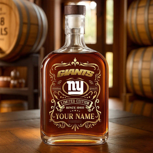 LIMITED EDITION - NEW CUSTOMIZED NFL32 NYG NEW CUSTOMIZED YORK GIANTS LUXURY WHISKEY BOTTLE 450ML