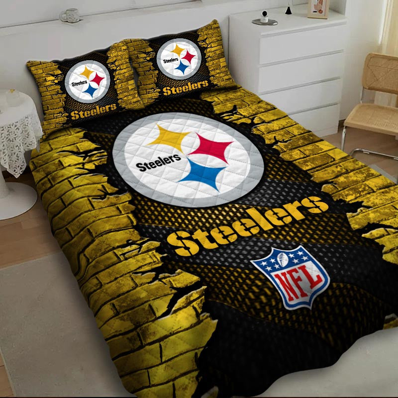 LIMITED EDITION - NEW PREMIUM NFL14 PSB PITTSBURGH STEELERS BEDDING SET