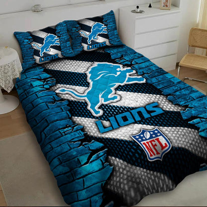 LIMITED EDITION - NEW PREMIUM NFL04 DTL DETROIT LIONS BEDDING SET