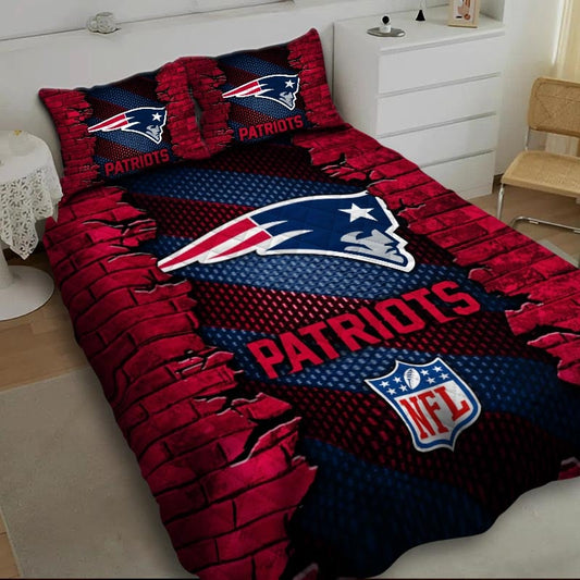 LIMITED EDITION - NEW PREMIUM NFL27 NEP NEW ENGLAND PATRIOTS BEDDING SET