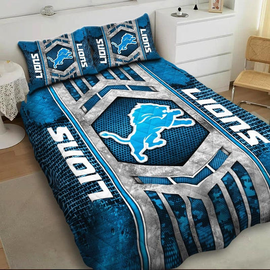 LIMITED EDITION - NEW PREMIUM NFL04 DTL DETROIT LIONS BEDDING SET