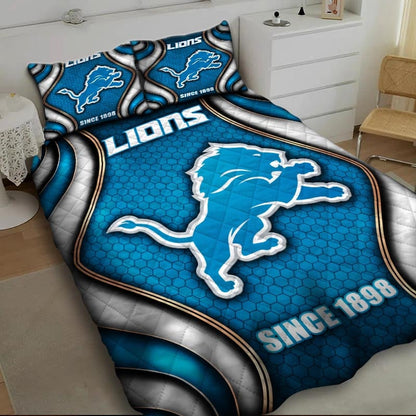 LIMITED EDITION - NEW PREMIUM NFL04 DTL DETROIT LIONS BEDDING SET