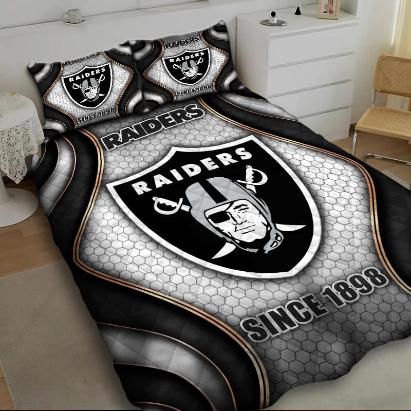 LIMITED EDITION - NEW PREMIUM NFL07 LVR LAS VEGAS RAIDERS BEDDING SET