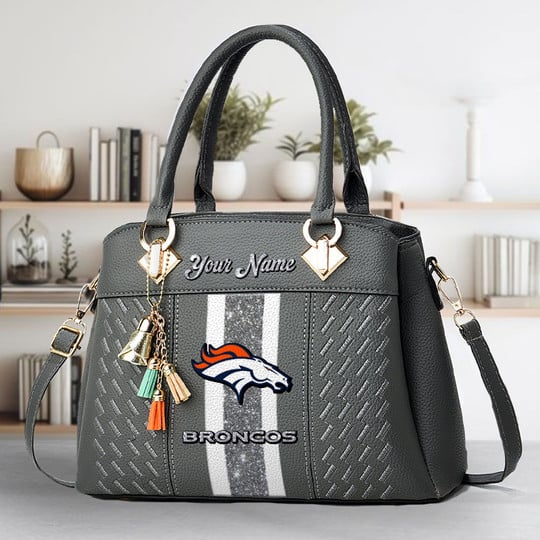 LIMITED EDITION - NEW CUSTOMIZED NFL13 DVB DENVER BRONCOS ZIP HANDBAG MULTICOLOR
