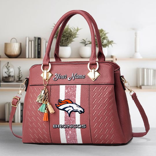 LIMITED EDITION - NEW CUSTOMIZED NFL13 DVB DENVER BRONCOS ZIP HANDBAG MULTICOLOR