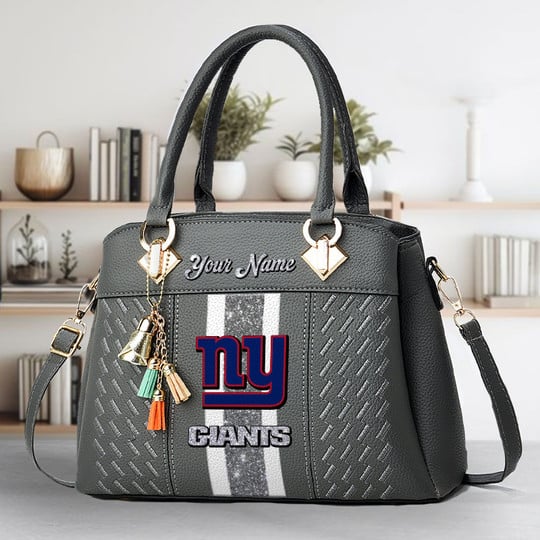 LIMITED EDITION - NEW CUSTOMIZED NFL32 NYG NEW YORK GIANTS ZIP HANDBAG MULTICOLOR