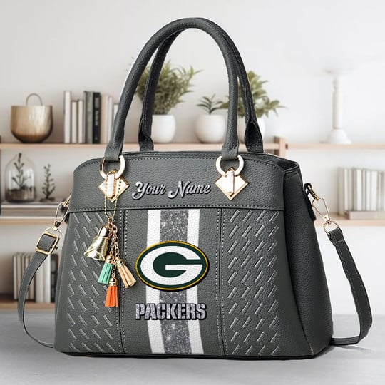 LIMITED EDITION - NEW CUSTOMIZED NFL08 GBP GREEN BAY PACKERS ZIP HANDBAG MULTICOLOR