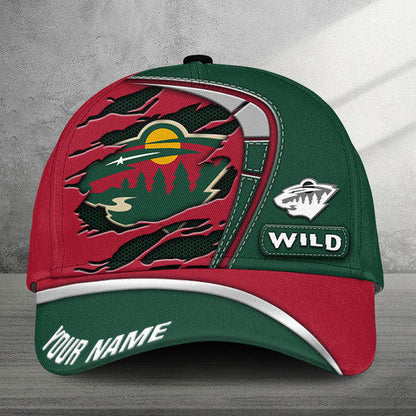 [SUPER SALE] NEW CUSTOMIZED NHL13 MNW MINNESOTA WILD CLASSIC CAP
