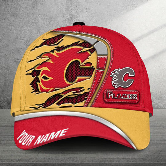 [SUPER SALE] NEW CUSTOMIZED NHL17 CGF CALGARY FLAMES CLASSIC CAP