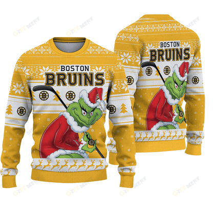LIMITED EDITION - NEW CUSTOMIZED NHL02 BTB BOSTON BRUINS UGLY SWEATER