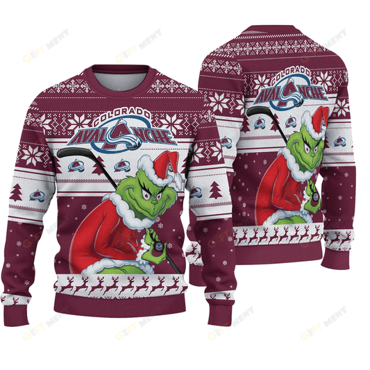 LIMITED EDITION - NEW CUSTOMIZED NHL05 CAL COLORADO AVALANCHE UGLY SWEATER