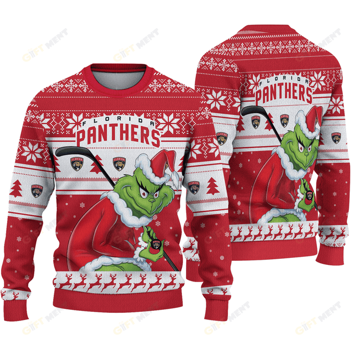 LIMITED EDITION - NEW CUSTOMIZED NHL01 FPT FLORIDA PANTHERS UGLY SWEATER