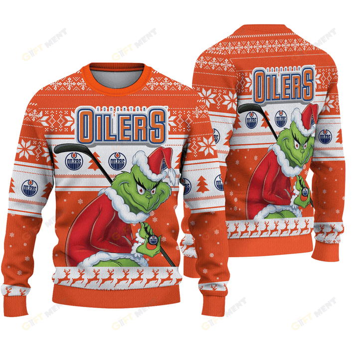 LIMITED EDITION - NEW CUSTOMIZED NHL03 EMO EDMONTON OILERS UGLY SWEATER