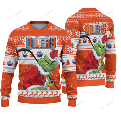LIMITED EDITION - NEW CUSTOMIZED NHL03 EMO EDMONTON OILERS UGLY SWEATER